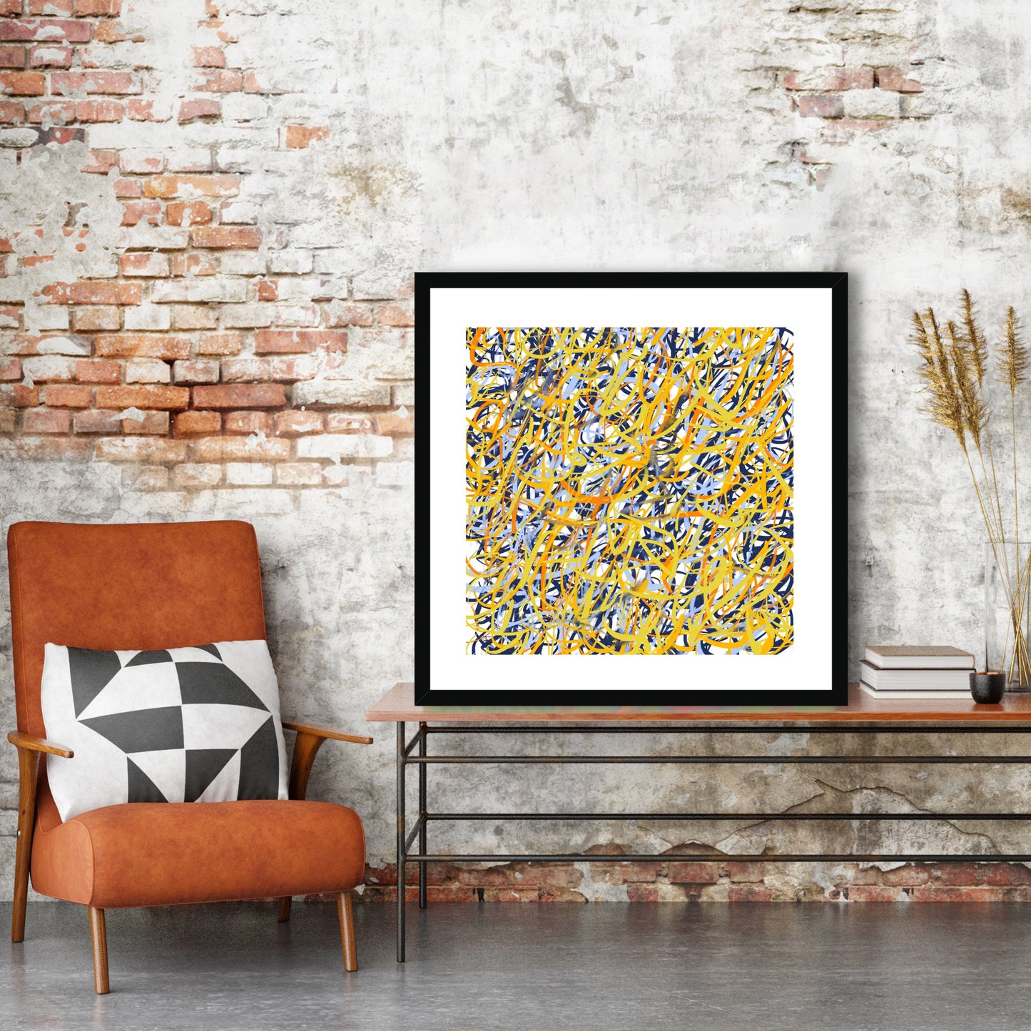 'City Lights' Fine Art Print Framed (With Mount)