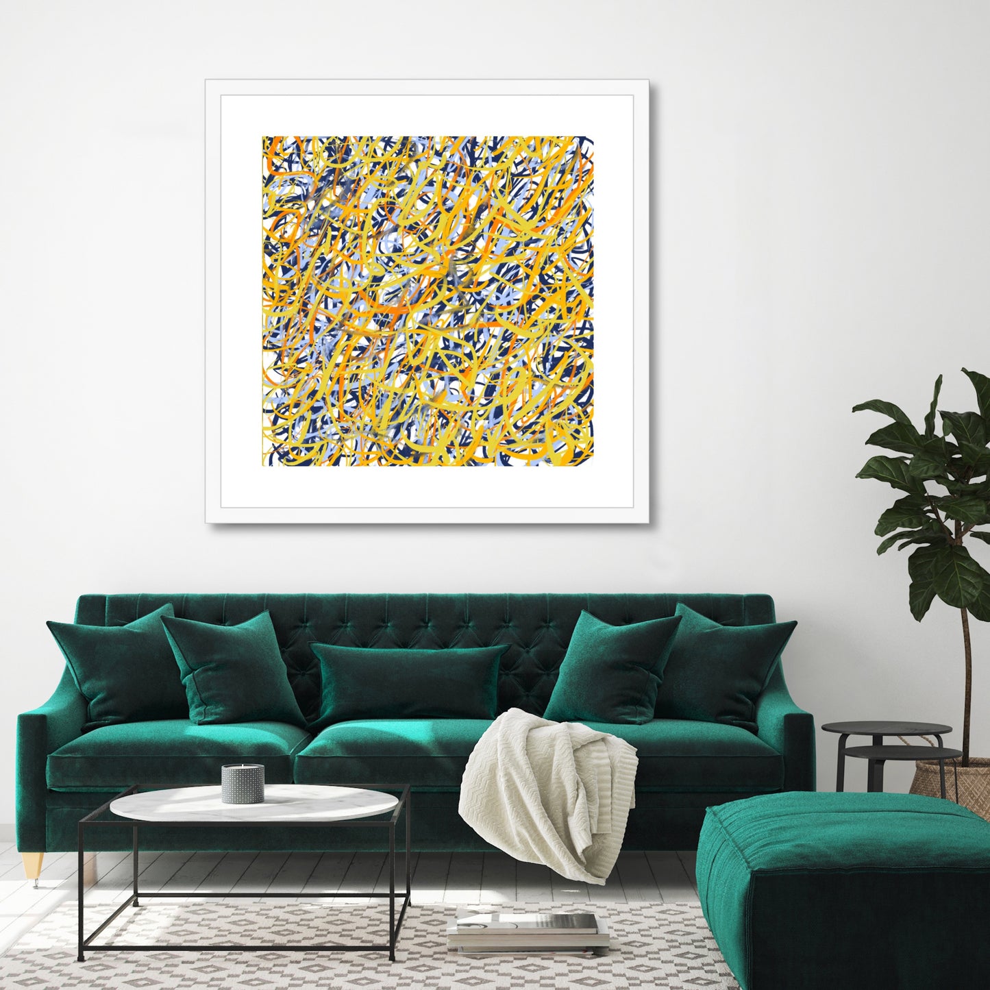 'City Lights' Fine Art Print Framed (With Mount)