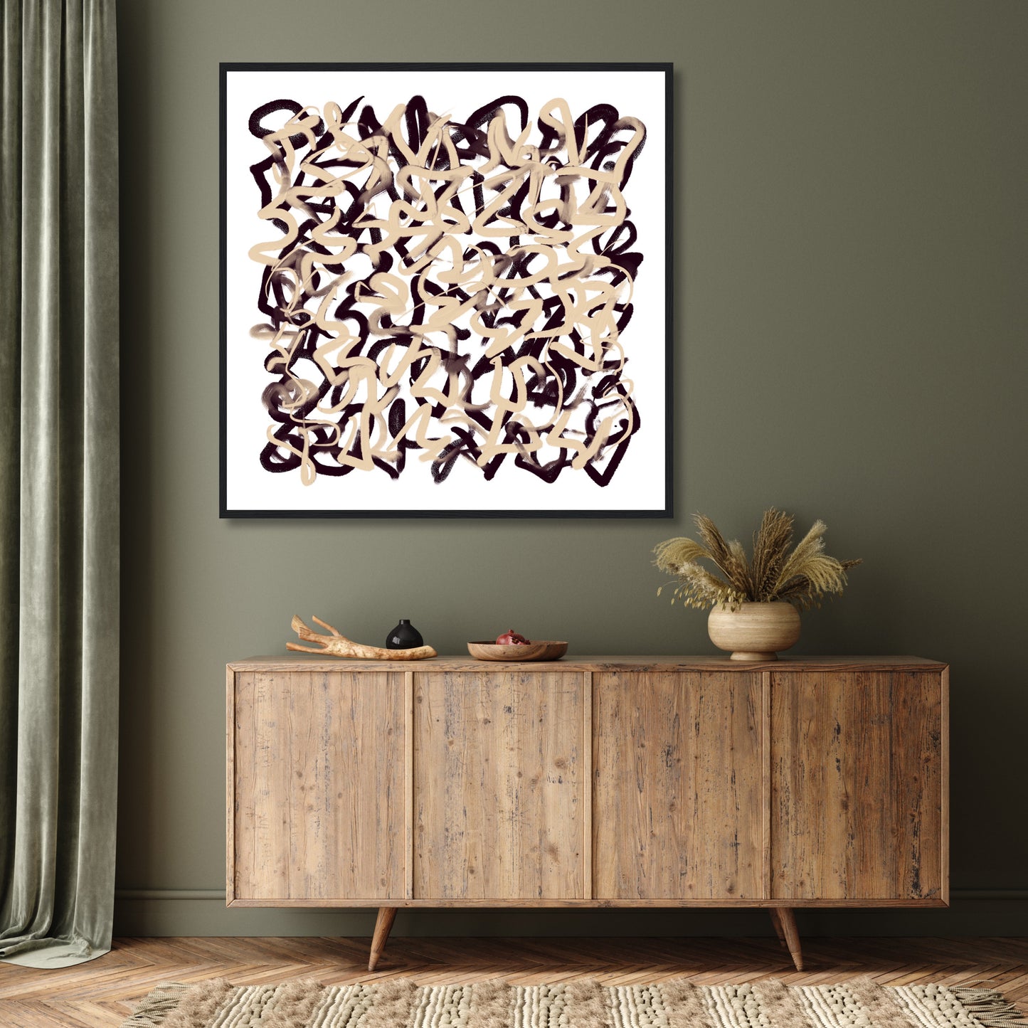 'Footsteps In The Sand' Fine Art Print Framed