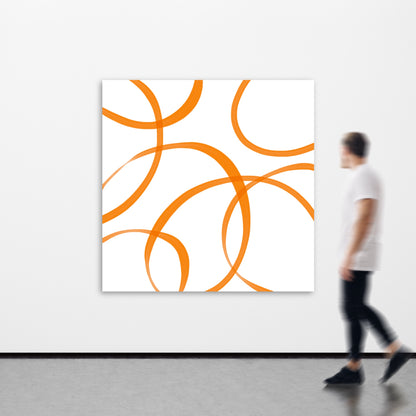 'Tangerine Orange' - Canvas Print