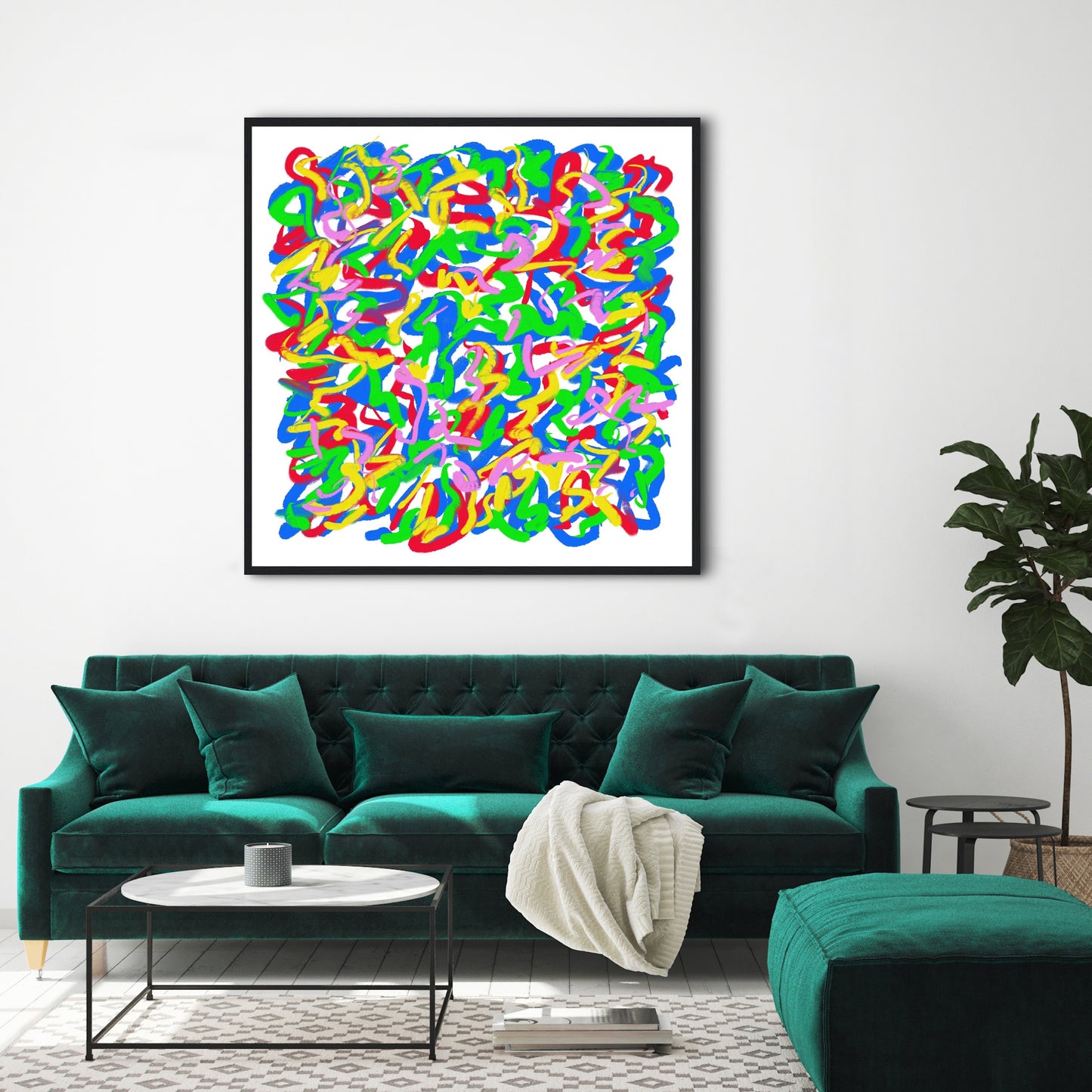 'Garden Party' Fine Art Print Framed