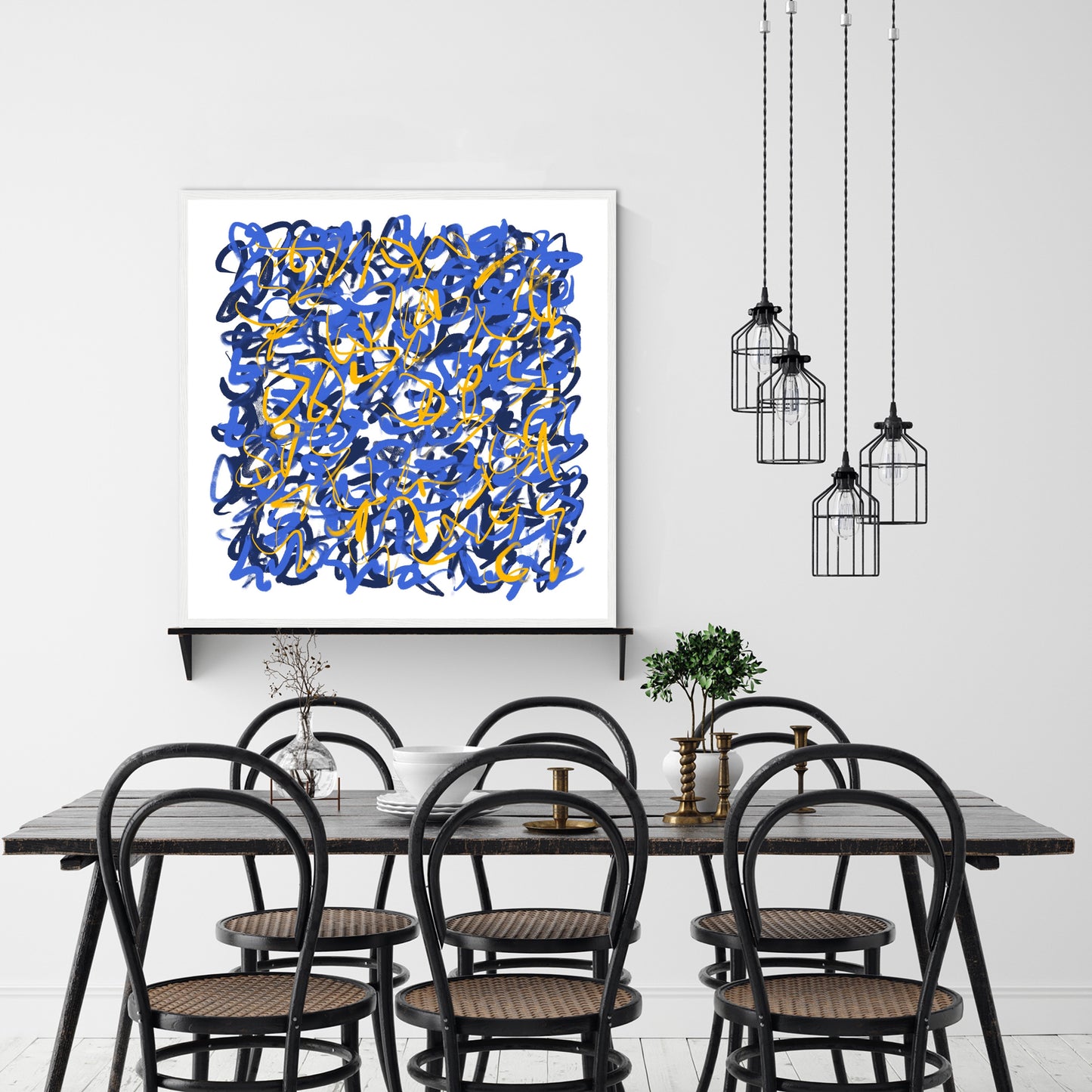 'Harbour Lights' Fine Art Print Framed