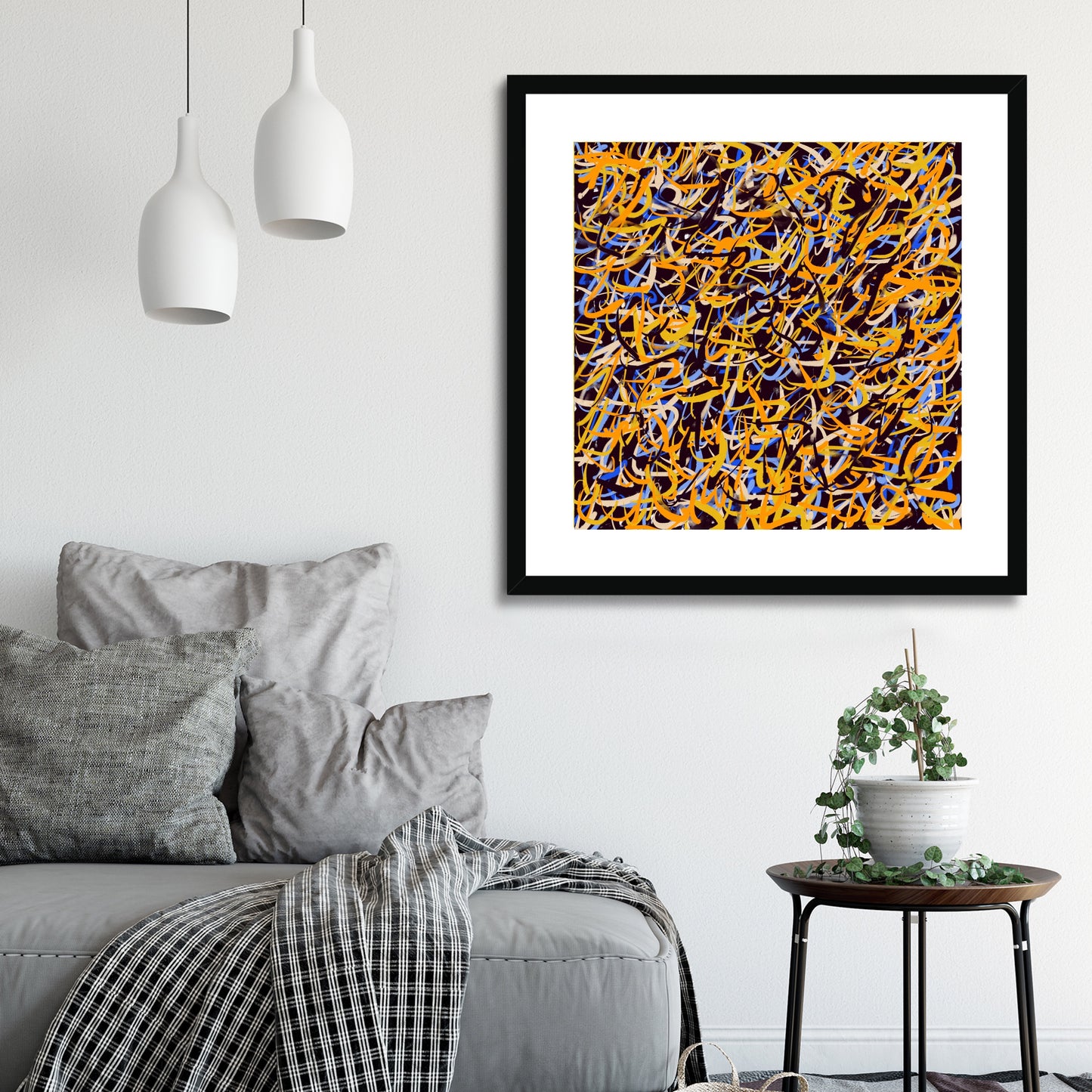 'Night Cafe' Fine Art Print Framed (With Mount)