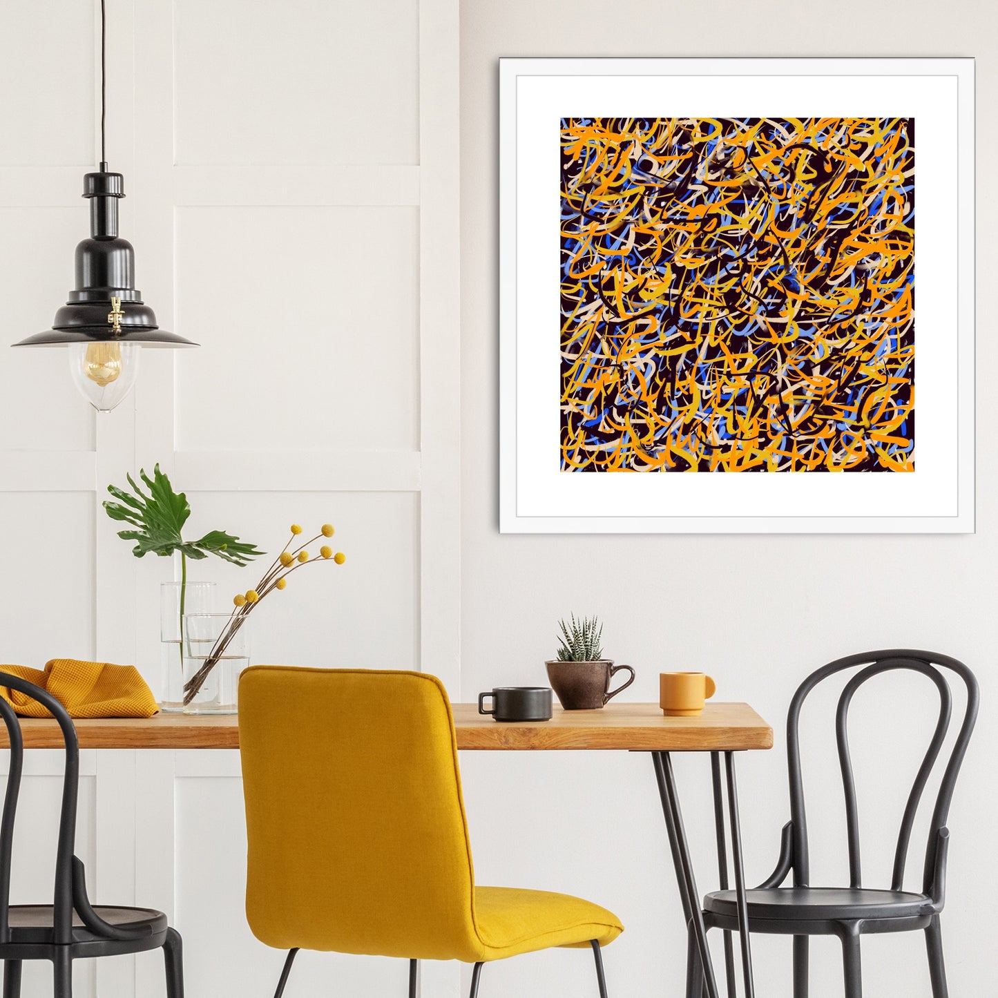 'Night Cafe' Fine Art Print Framed (With Mount)