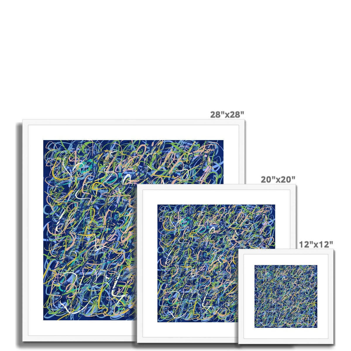 'Street Lights And Stars' Fine Art Print Framed (With Mount)