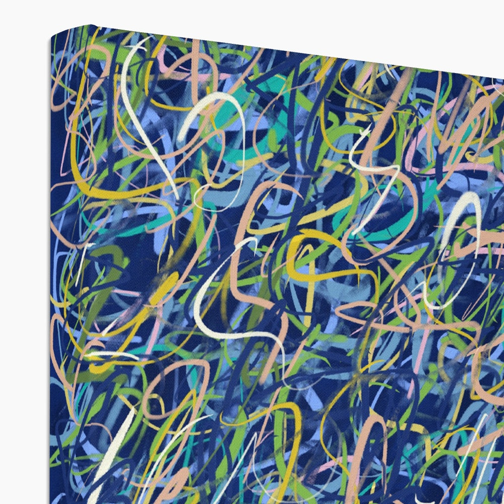 'Street Lights And Stars' Canvas Print