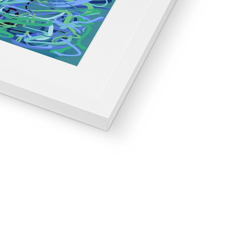 'Waterlilies' Fine Art Print Framed (With Mount)