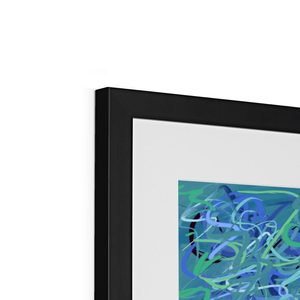 'Waterlilies' Fine Art Print Framed (With Mount)