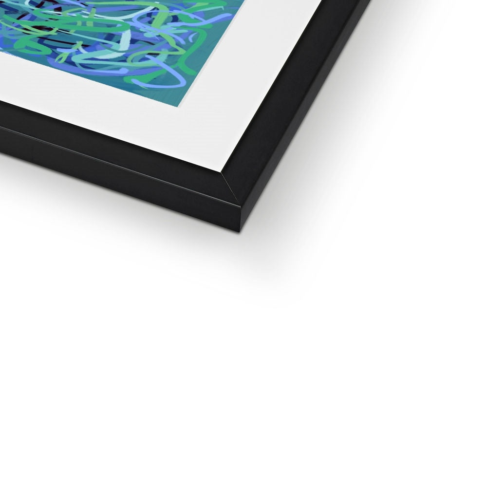 'Waterlilies' Fine Art Print Framed (With Mount)