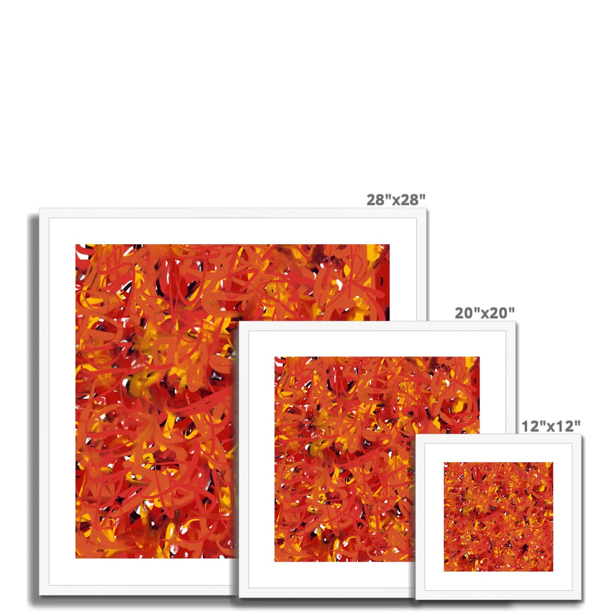 'Glowing Embers' Fine Art Print Framed (With Mount)
