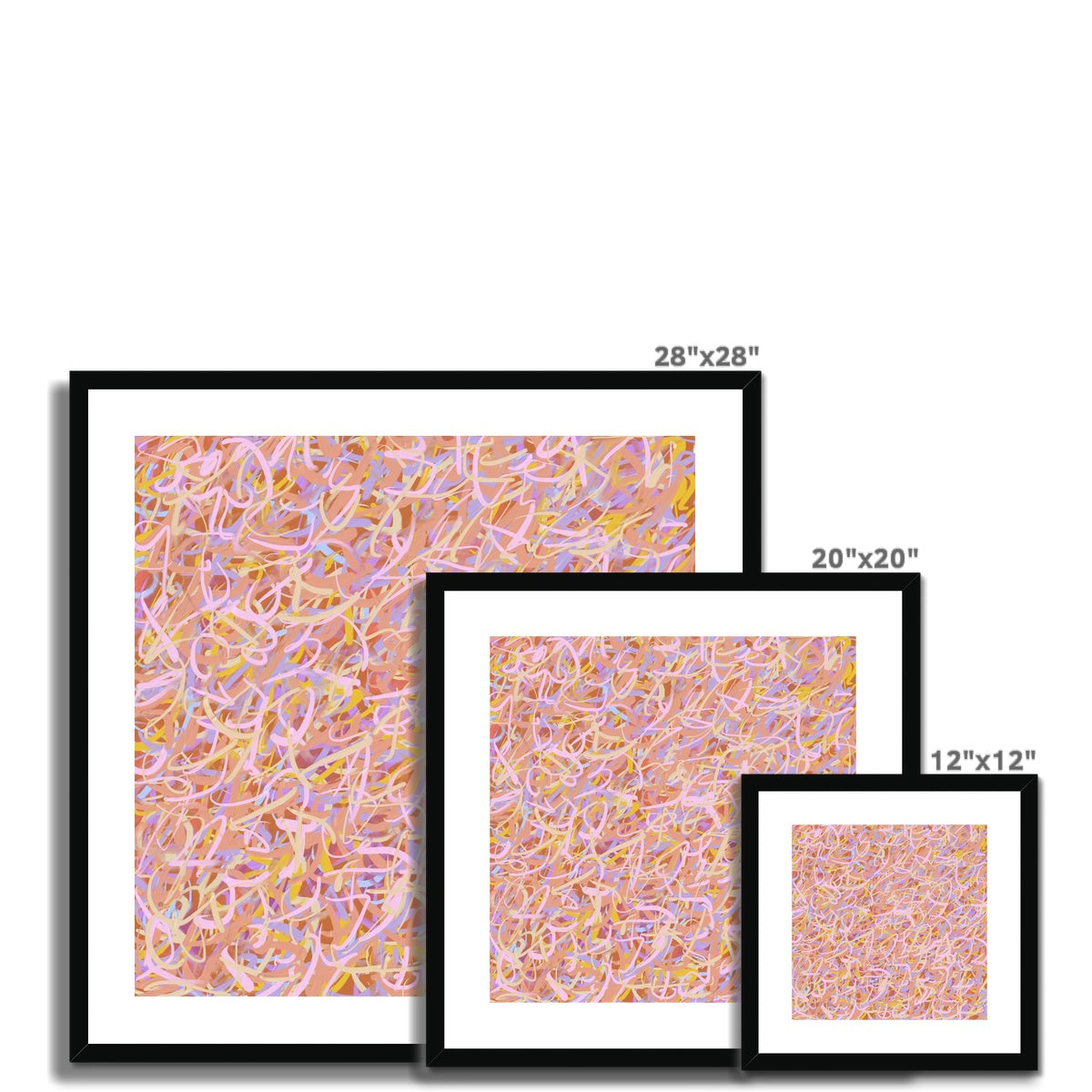 'Kisses' Fine Art Print Framed (With Mount)