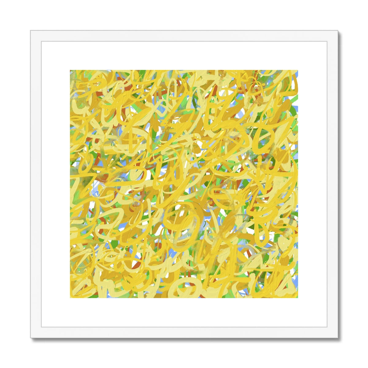 'Sunflowers' Fine Art Print Framed (With Mount)