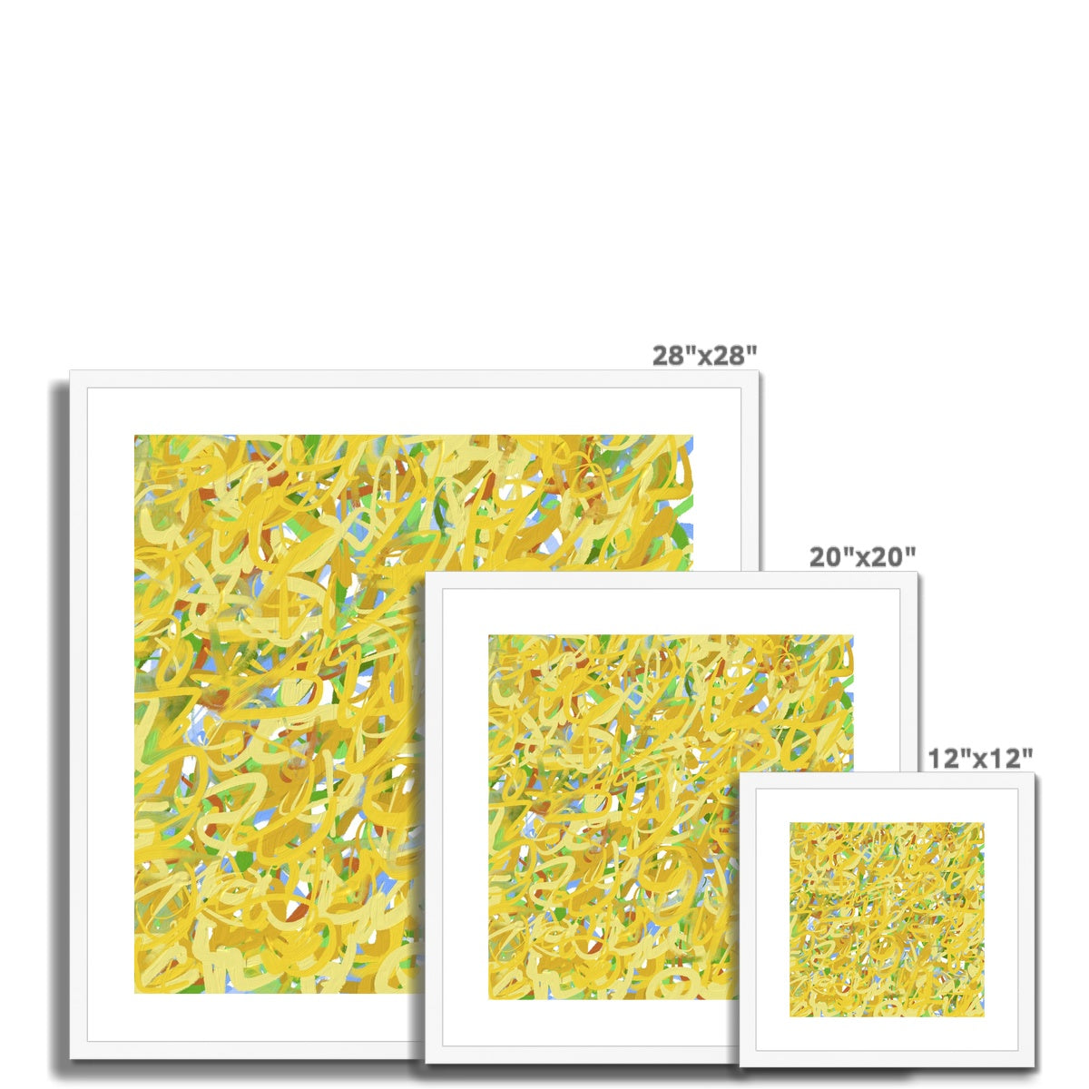 'Sunflowers' Fine Art Print Framed (With Mount)