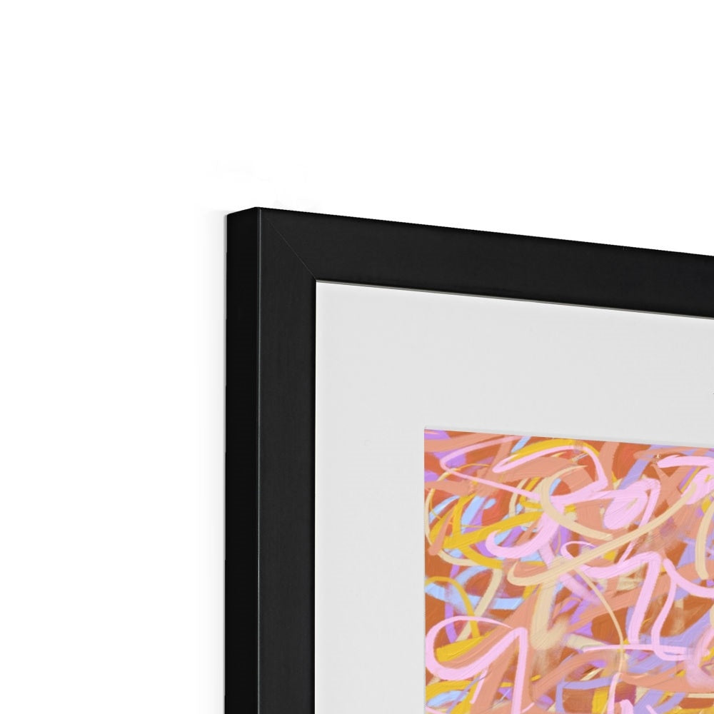 'Kisses' Fine Art Print Framed (With Mount)