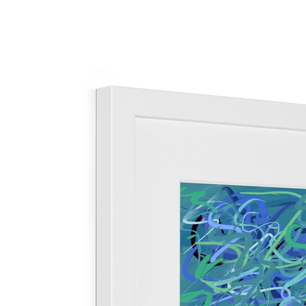 'Waterlilies' Fine Art Print Framed (With Mount)