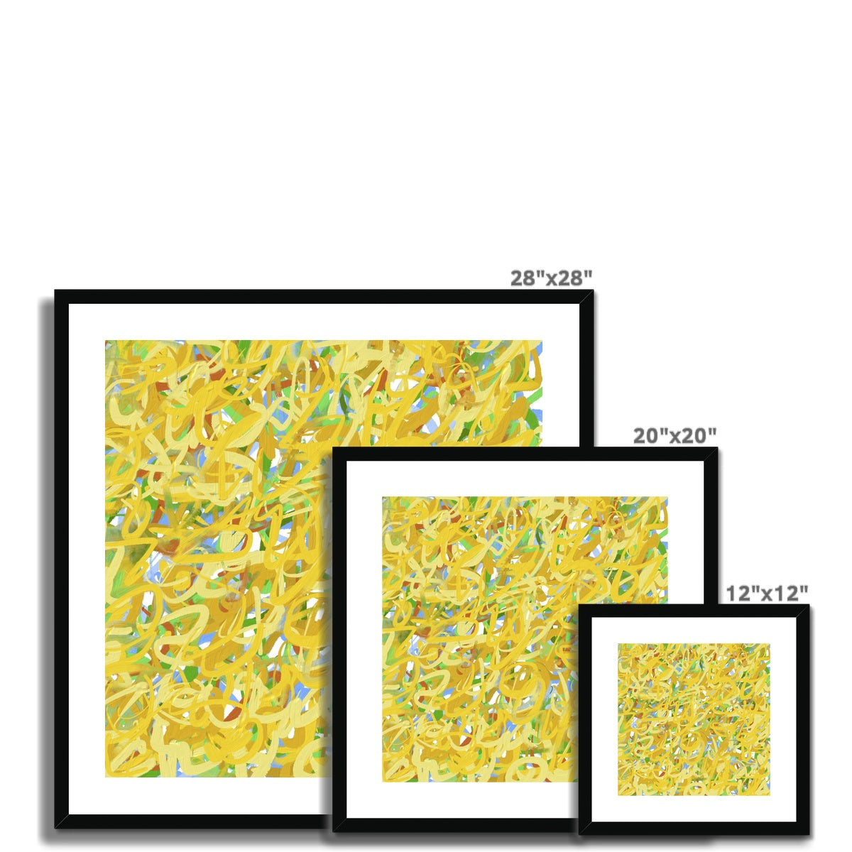 'Sunflowers' Fine Art Print Framed (With Mount)