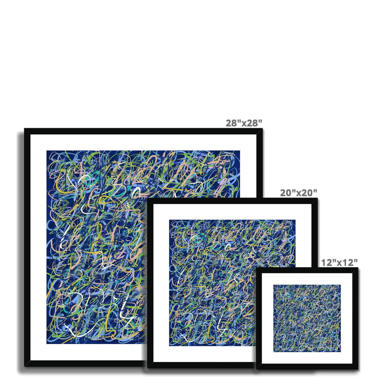 'Street Lights And Stars' Fine Art Print Framed (With Mount)