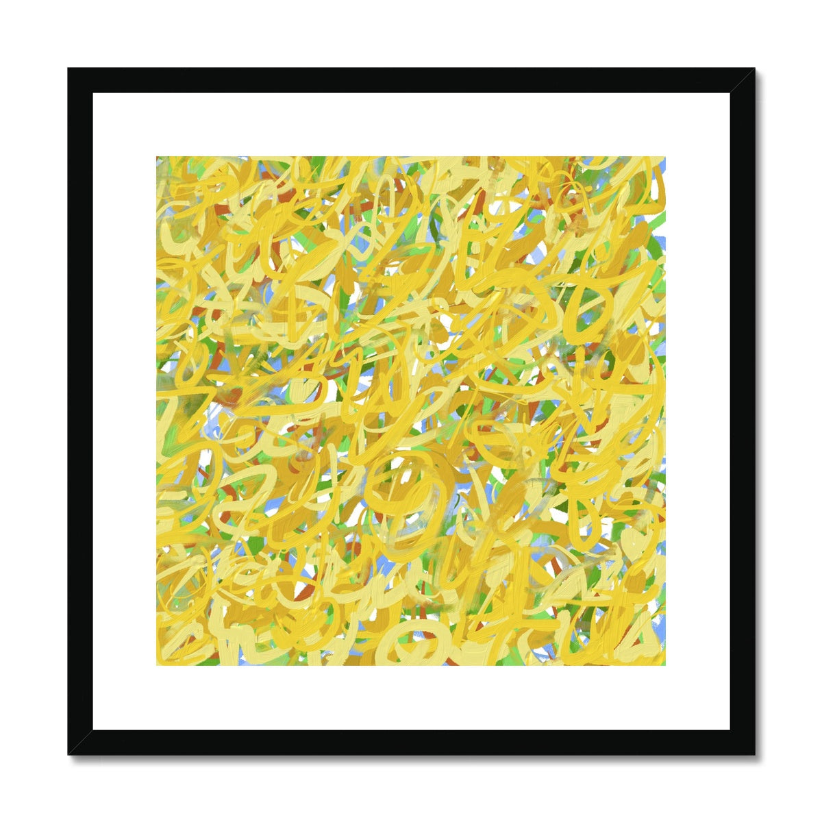 'Sunflowers' Fine Art Print Framed (With Mount)