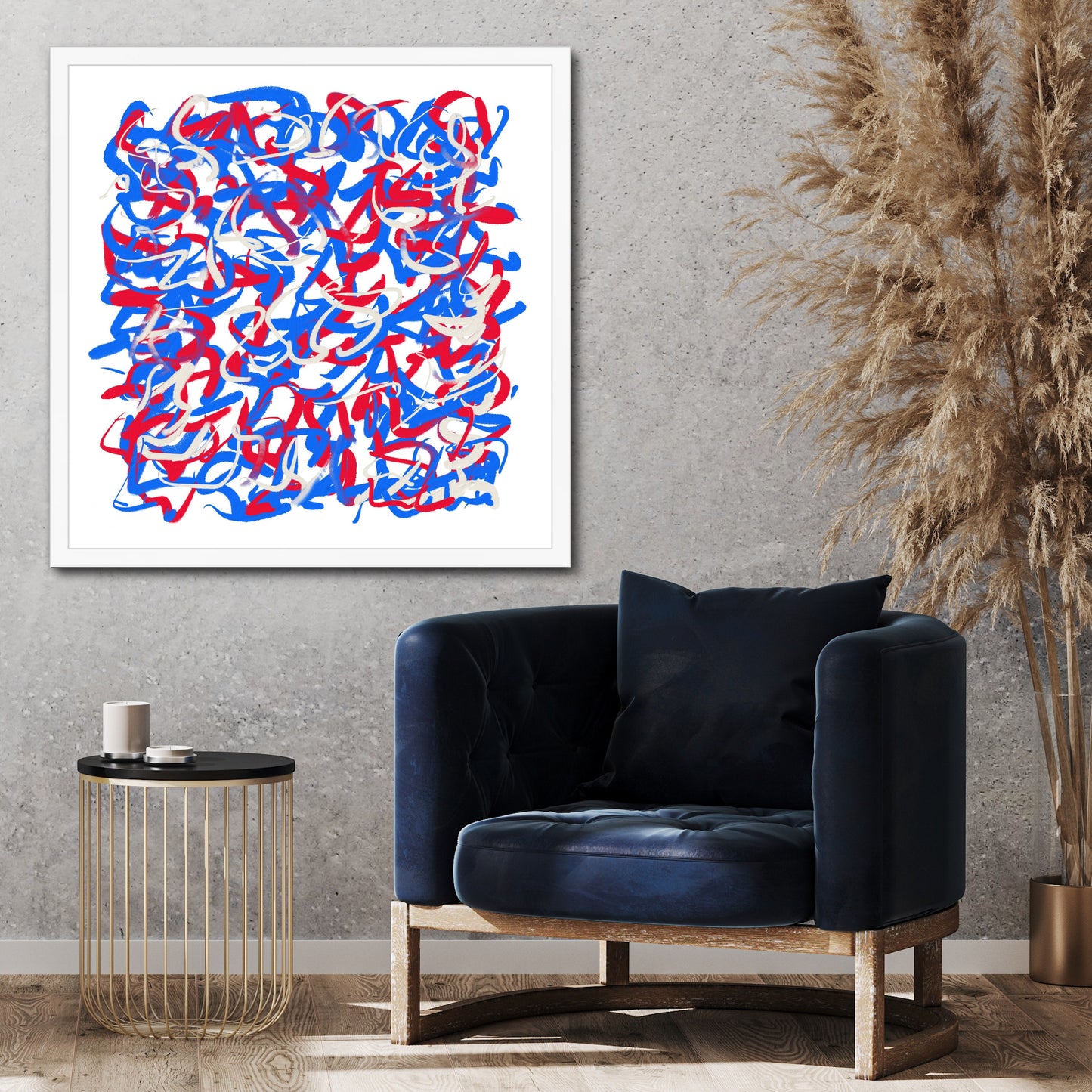 'Bunting In The Breeze' Fine Art Print Framed