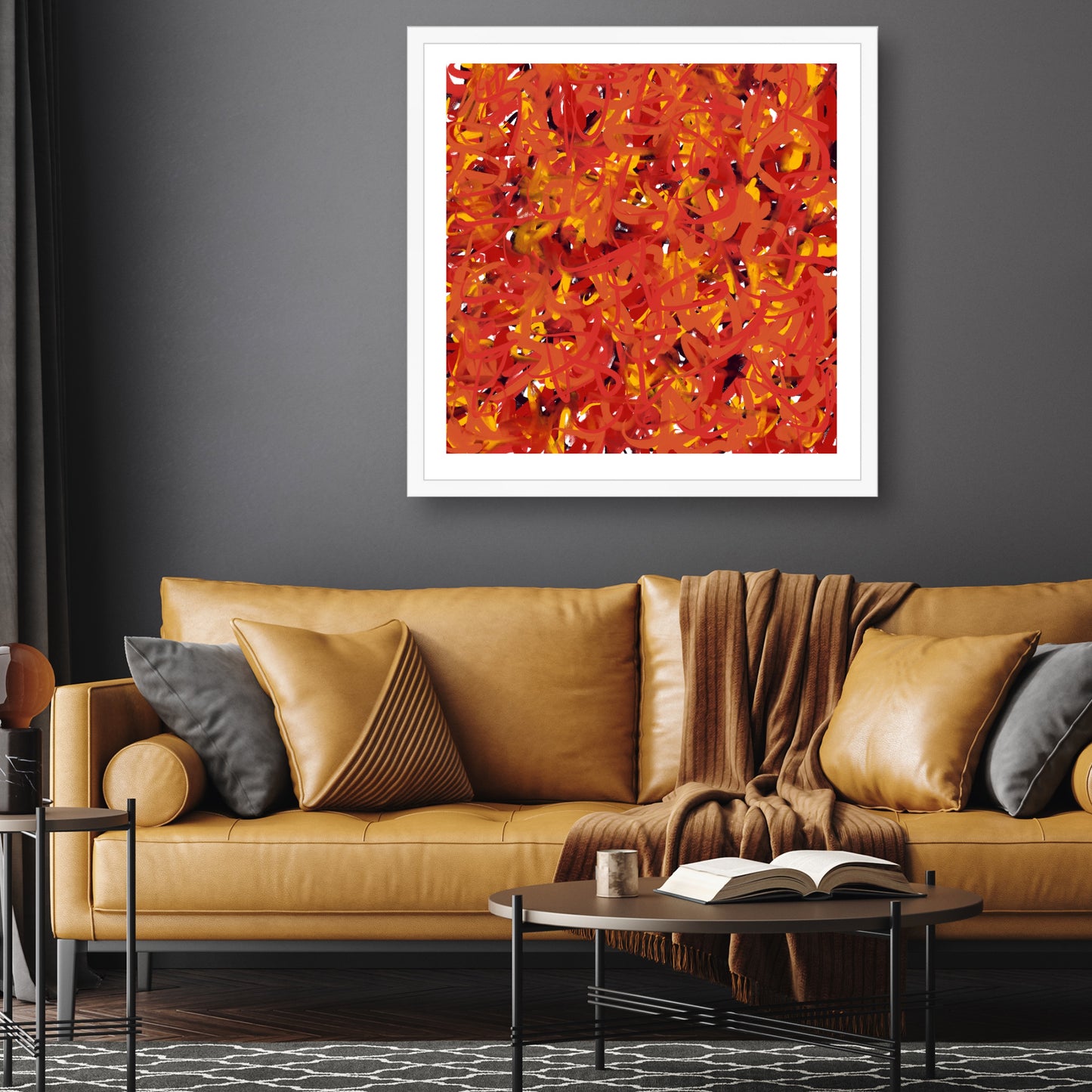 'Glowing Embers' Fine Art Print Framed (With Mount)