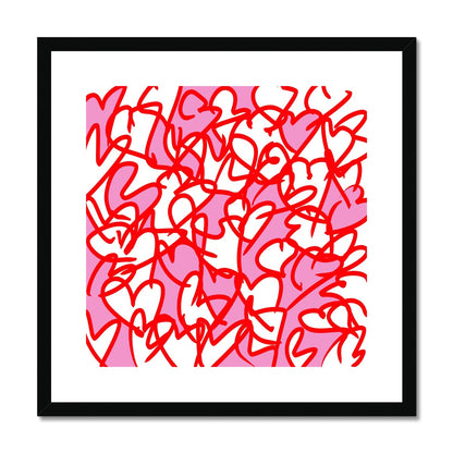 'Love Is All Around' - Framed Print (with mount)