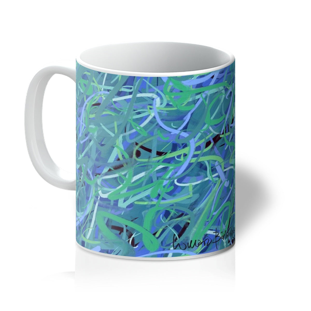 Abstract Art Mug - 'Waterlilies'
