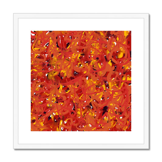 'Glowing Embers' - Framed Print (with mount)