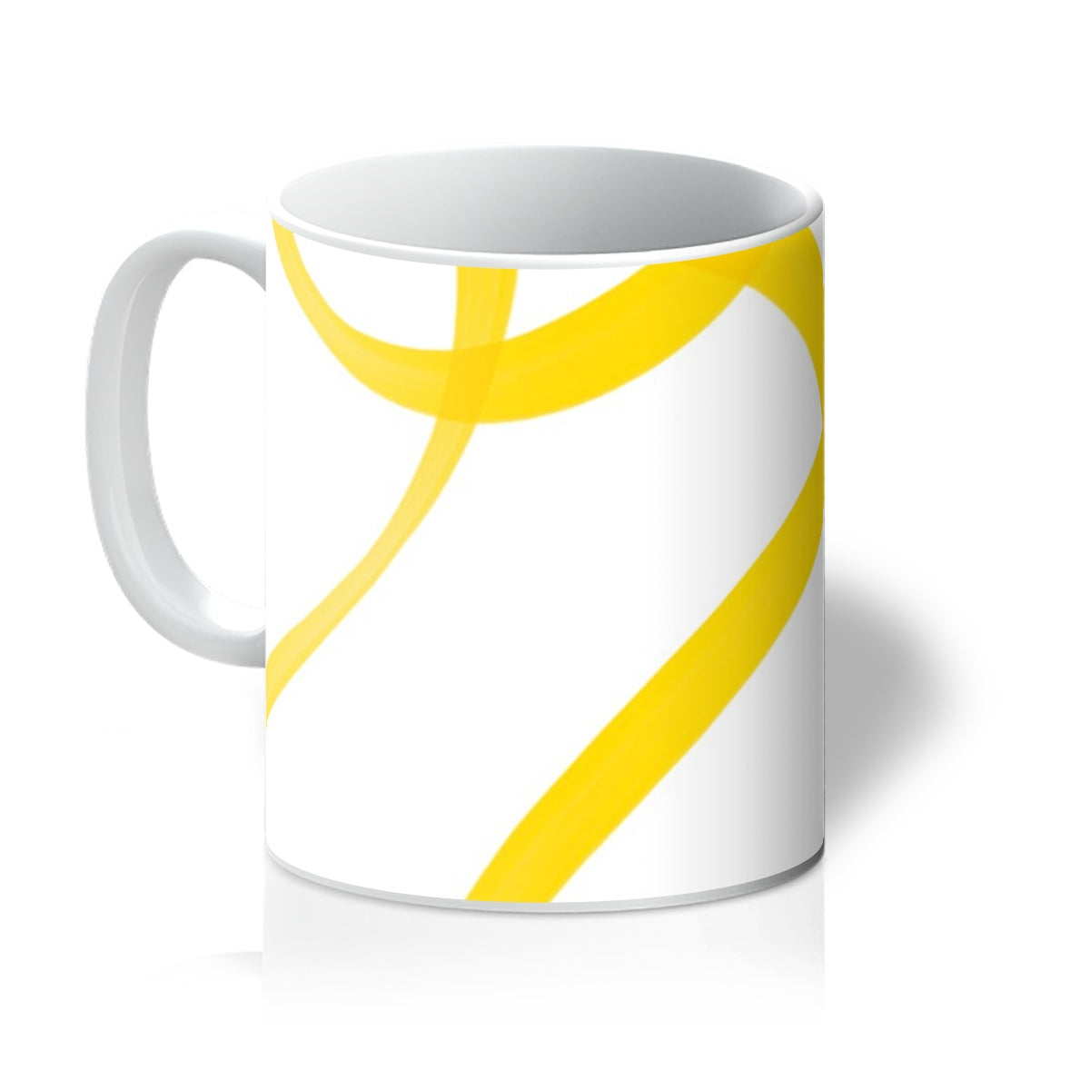Abstract Art Mug - 'Lemony Lemon'