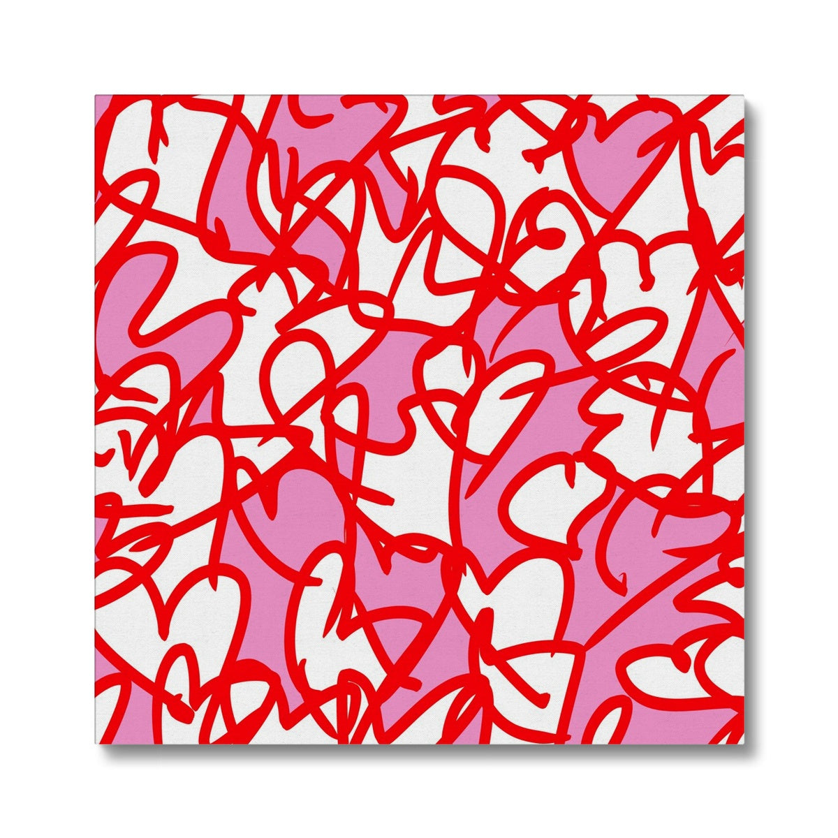 Abstract Canvas Art Print 'Love Is All Around'