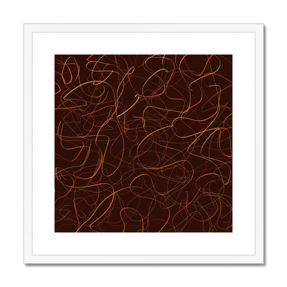 Abstract Art Print (Framed) 'Flickering Candlelight'