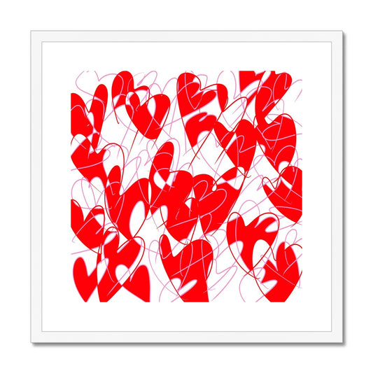 'Love Is In The Air' - Framed Print (with mount)